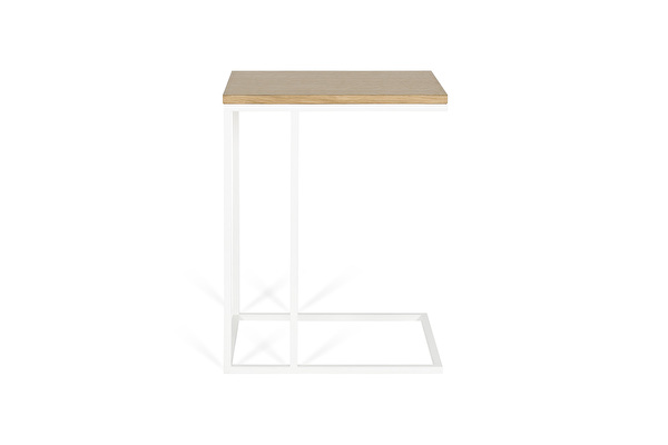 FOREST White Sofa side table Oak