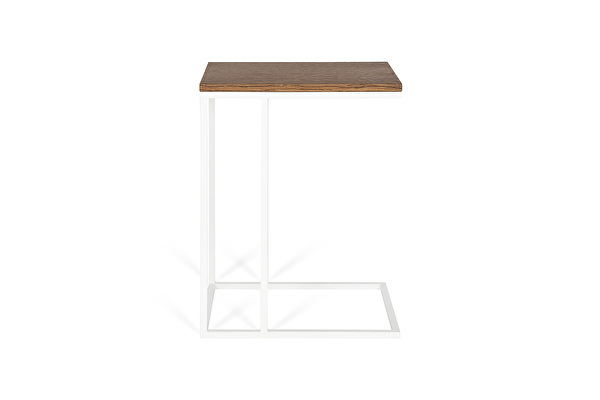 FOREST White Sofa side table Chocolate