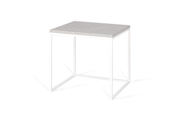 FOREST White Side nesting table Concrete