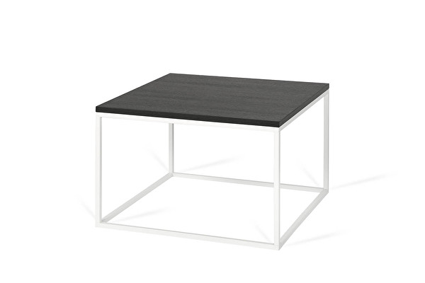FOREST White Coffee Square table Black-oak