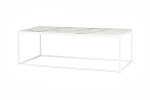 FOREST Baltas kavos staliukas ilgas