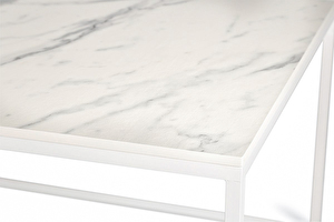 FOREST Baltas kavos staliukas ilgas