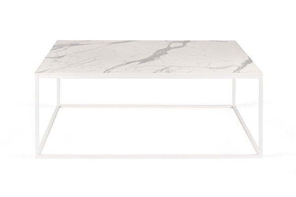 FOREST White Coffee Square 100 White-marblelook-tabletop