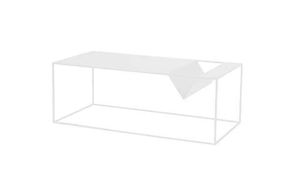 SILENCE Coffee Magazine table White