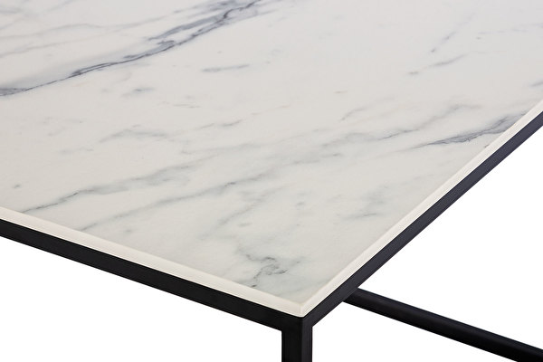 FOREST Coffee table White-marblelook-tabletop