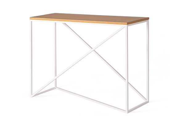 FOREST Cross White Console Oak