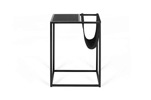 AVEI Side Magazine table Black-leather