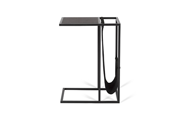 AVEI Sofa Side table Black-leather